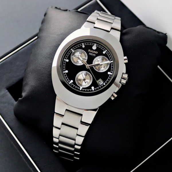 Rado Luxury Analog Watch Black Silver