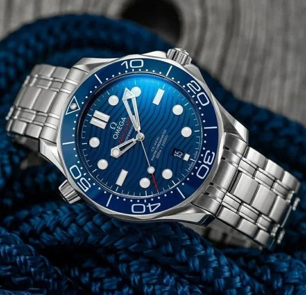 Omegaa Seamaster Aqua Terra Silver Blue