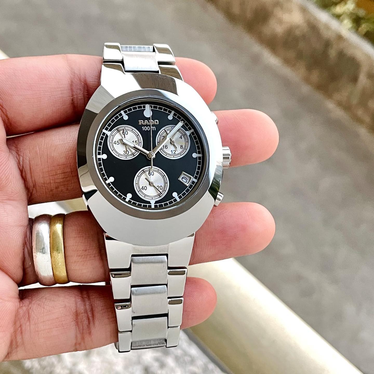 Rado Black & Silver Luxury Analog Watch
